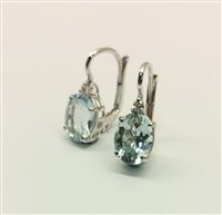 Earrings Brotto Gioielli Woman in White Gold Acquamarina 3.15 Ct OB00413 - OB00413